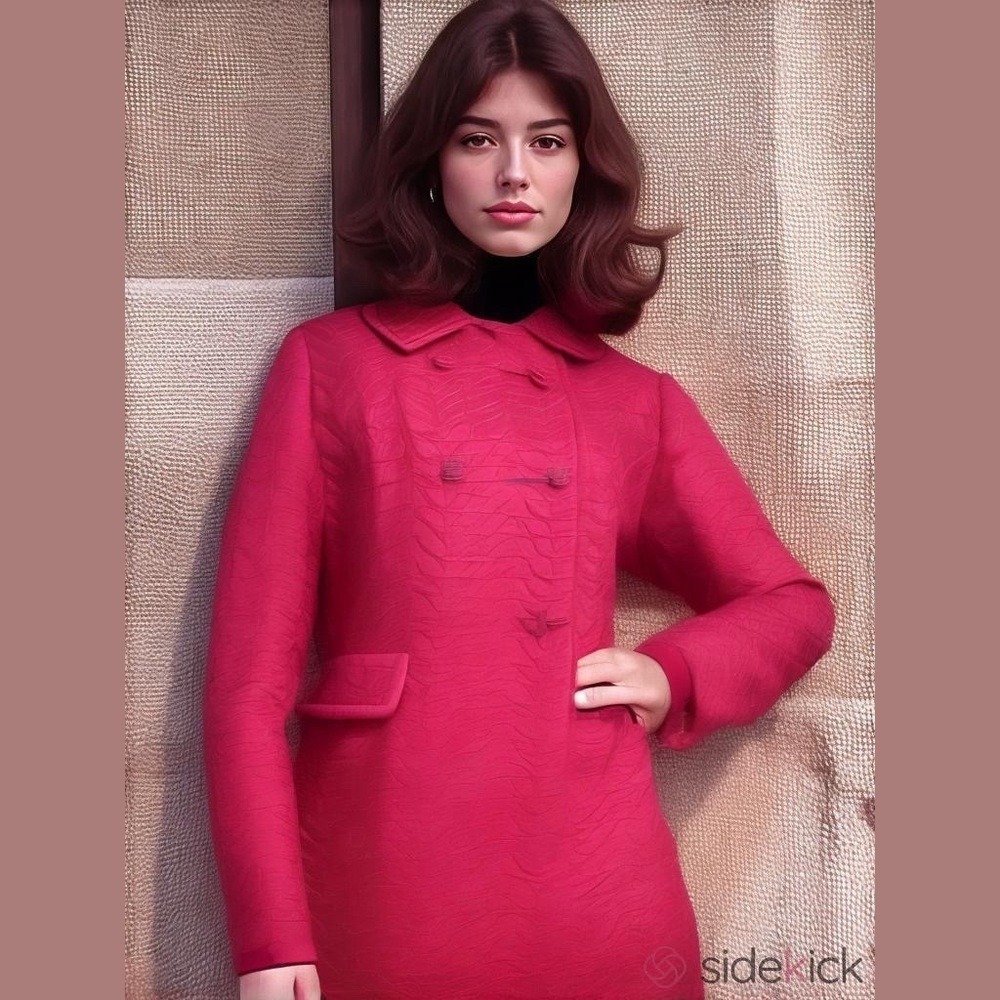 Vintage La Sport Dupont Zepel 70s All Weather Button Down Hot Pink Trench Coat‎ - Picture 16 of 16